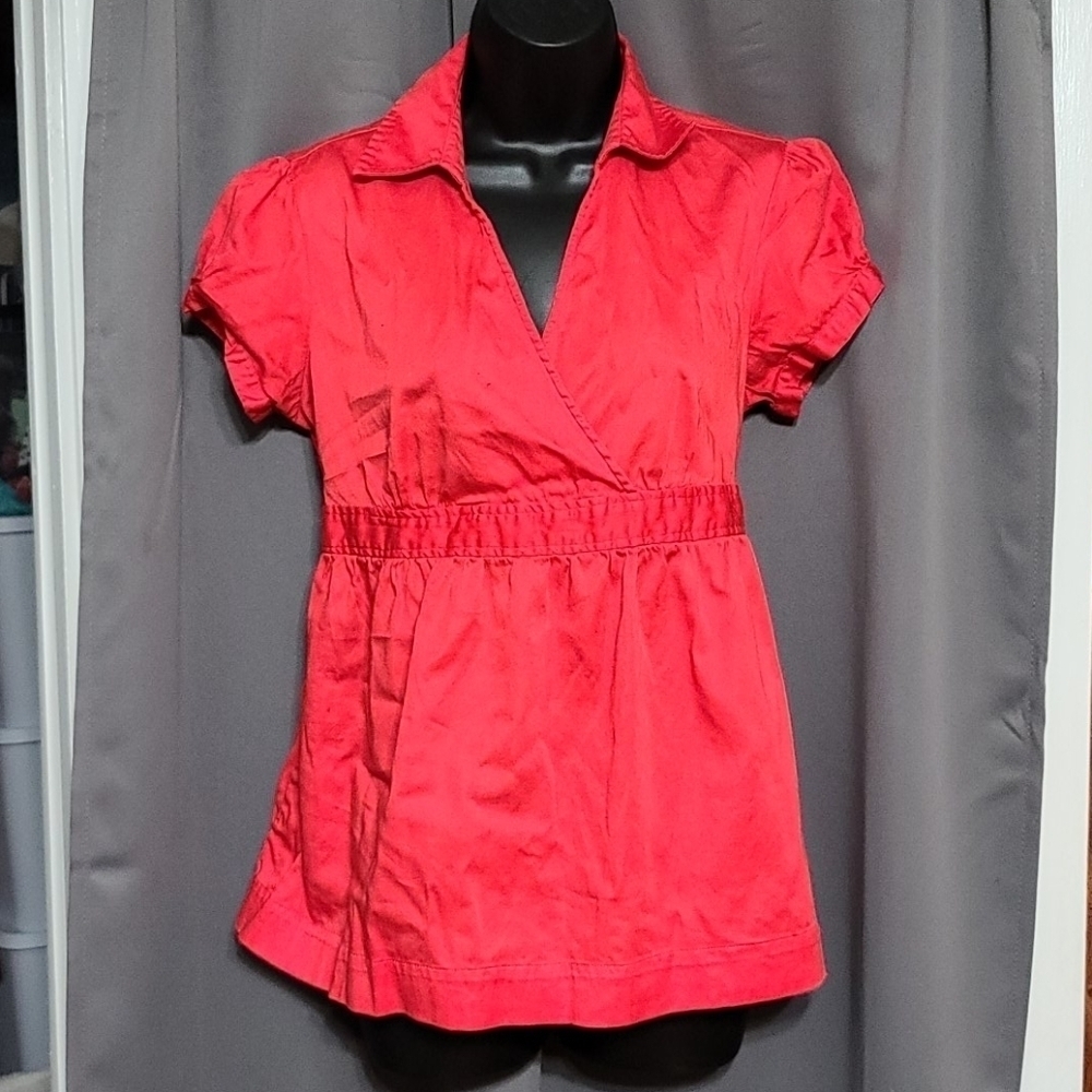 Motherhood Maternity red blouse size M